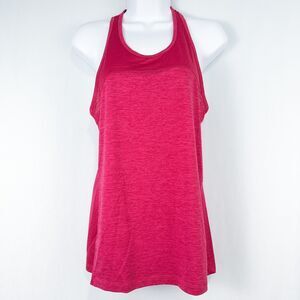 Second Skin Athletic Racerback Tank Top Womens Small Pink Running Gym Fitness